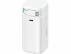 Powerbanka Usams USAMS Powerbanka so zaťahovacím USB-C Zaťahovacím káblom 18000 mAh PD45W Fast Charge XMF Series biela/biela 20KCD21602 (US-CD216)