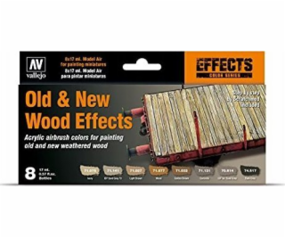 Vallejo : Model Air - Old &amp; New Wood Effects 8x 17 mm