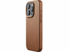 Kožené puzdro Troubadour Goods Limited Mujjo – kožené puzdro kompatibilné s MagSafe pre iPhone 15 Pro (tan)