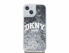 DKNY Liquid Glitter Big Logo - Puzdro iPhone 15 / 14 / 13 (čierne)