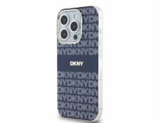 DKNY DKHMP15LHRHSEB iPhone 15 Pre 6.1 modro/modrý pevný obal IML Mono &amp; Stripe MagSafe