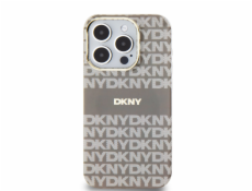 DKNY DKHMP15XHRHSEE iPhone 15 Pro Max 6.7 béžový/béžový pevný obal IML Mono &amp; Stripe MagSafe