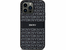 DKNY DKHCS24MPRTHSLK S24+ S926 čierno/čierne pevné puzdro Koža Mono Stripe &amp; Metal Logo