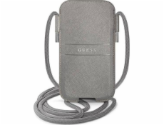 Guess puzdro na tablet Guess Kabelka GUPHLPSASBGR 6.7 sivá/sivá Saffiano Strap