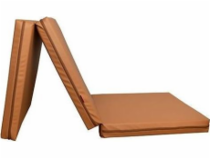 BenchK 3dielny gymnastický matrac T25 180 cm x 60 cm x 8 cm hnedý