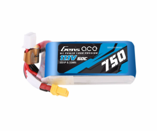 Gens Ace 750mAH 11,1 V 60C 3S1P Lipo batéria s konektorom...