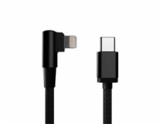 Gembird adaptér USB-C(M)/Lightning(M), dátový/nabíjací, opletený, pravoúhly, 0.2m