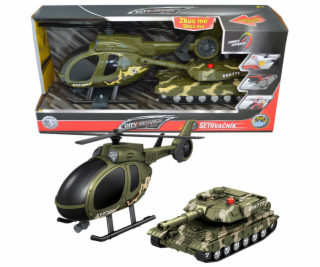 1:14 Vojenský set vrtuľník + tank