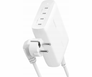 BELKIN WALL CHARGER 4X PORT USB-C GAN 200W, WHITE