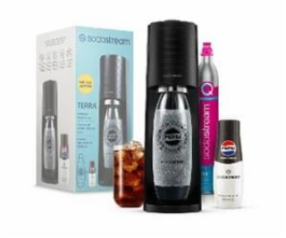 Sodastream Sada výrobníku TERRA Black Pepsi Zero Megapack