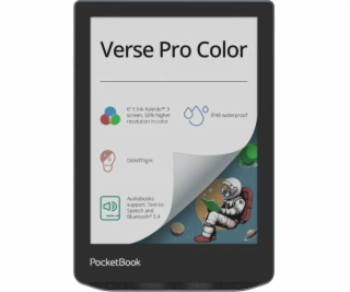 Ebook PocketBook Verse Pro Color 634 6&quot; E-Ink Kaleid...