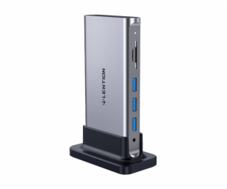 Dokovacia stanica Lention AV USB-C sivá