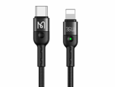 Mcdodo CA-1960 USB-C do Lightning spring cable, 36W, 1.8m (black)