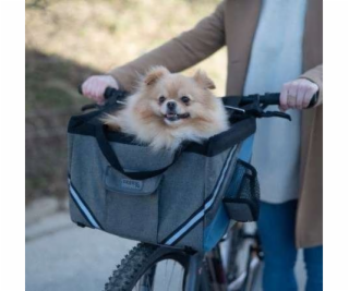 KERBL Taška na bicykel pre psa/mačku, šedomodrá, do 7 kg ...