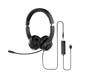 Acer Office Headset AHW154/Stereo/Jack/Drôt/Čierna