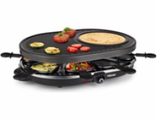 BAZAR - Tristar RA-2731 raclette grill, 1400 W, 5in1, pre 8 ľudí, čierny - poškodený obal