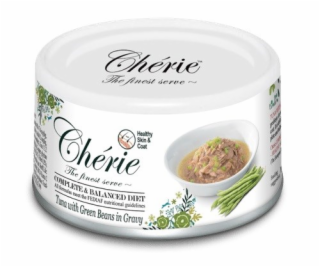 CHERIE Tuna with green beans - mokré krmivo pre mačky - 80g