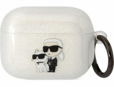 Karl Lagerfeld Karl Lagerfeld Kryt KLAPHNKCTGT Airpods Pro transparentní Glitr Karl&Choupette