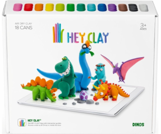 Tm Toys Hey Clay - Plastová hlína Dinosauři HCLSE006