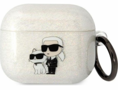 Karl Lagerfeld Karl Lagerfeld KLA3HNKCTGT kryt Airpods 3 transparentní Glitr Karl&Choupette