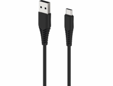 USB 2GO 2GO USB Ladekabel kabel - černý - 100 cm pro USB Type-C