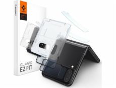 Spigen TEPLENÉ SKLO SPIGEN GLASS FC EZ FIT + FÓLIE NA ZÁVĚS 2-PAL GALAXY Z FLIP 4 ČERNÁ univerzální