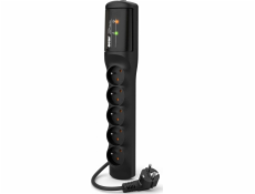 Acar power strip Acar XP easy power strip 5,0 m černá