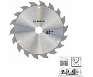 Bosch Zubová pila ECO Optiline Wood 190 x 20 mm 24z (2608...