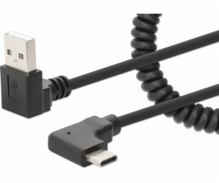 Manhattan USB-A – USB-C USB kabel černý (356220)