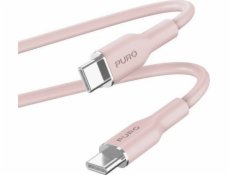 Puro USB-C – USB-C kabel USB-C 1,5 m růžový (PUR670)