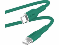 Puro USB-C – USB-C USB kabel 1,5 m zelený (PUR672)