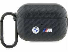 BMW BMAP2WMPUCA2 kryt AirPods Pro 2 gen černo/černý Carbon Double Metal Logo