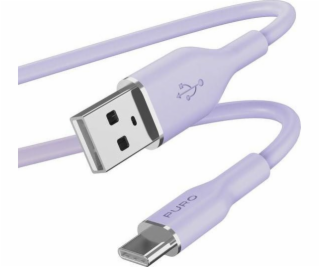 Puro USB-A – USB-C kabel USB 1,5 m fialový (PUR679)