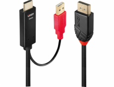 Lindy DisplayPort – kabel HDMI + USB-A 2m černý (41426)