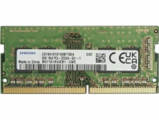 Paměť notebooku Samsung SODIMM, DDR4, 8 GB, 3200 MHz, CL22 (M471A1K43EB1-CWE)