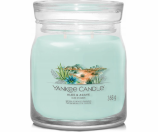 Svíčka ve skleněné dóze Yankee Candle, Aloe a agáve, 368 g