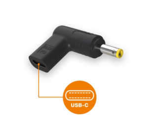 USB-C napájecí redukce 4,0 x 1,7 mm pro notebooky HP/Lenovo