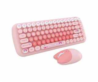 MOFII Candy New 2.4G Wireless Keyboard + Mouse Set (Pink)