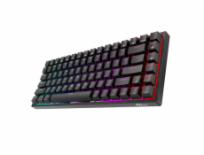 Bezdrôtová mechanická klávesnica Royal Kludge RK84 RGB, červené spínače (čierna)