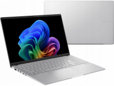 ASUS Vivobook S 15 OLED S5507QA-MA049W Snapdragon X Elite X1E 78 100 15.6  3K 120Hz 600nits Glossy 32GB LPDDR5X SSD1TB Qualcomm Adreno NPU 45TOPs WLAN+BT Cam 70WHrs Win11 Cool Silver