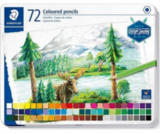 STAEDTLER Design Journey Metalletui mit 72 Farbstiften