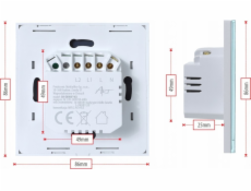 Art SMART SPÍNAČ SVĚTLA ZIGBEE 3.0 dvojitý bílý ART oem