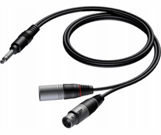 Kabel Procab  CAB709/3 6,3 mm Jack samec stereo - XLR sam...