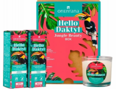 Orientana, HELLO DATE Set Jungle Beauty: 2x krém na obličej a svíčka