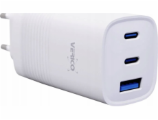 Verico Verico Ladegerät MOJO GaN 65W PD nabíječka, 3 porty (USB-A a USB-C) WH maloobchod