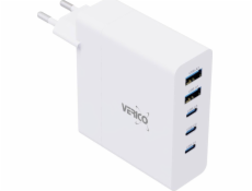 Verico Verico Ladegerät MOJO GaN 140W PD nabíječka, 5 portů (USB-A a USB-C) WH maloobchod