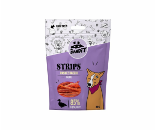 PAN. BANDIT STRIPS Kachní stripsy - pochoutka pro psy - 80 g