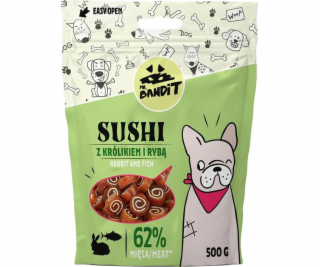 PAN. BANDIT SUSHI s králíkem a rybou - psí pochoutka - 500 g