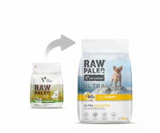 RAW PALEO Ultra Mini Puppy Turkey - suché krmivo pro štěň...