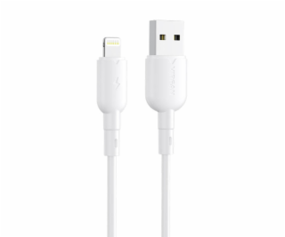 Kábel USB na Lightning VFAN Colorful X11, 3A, 1m (biely)